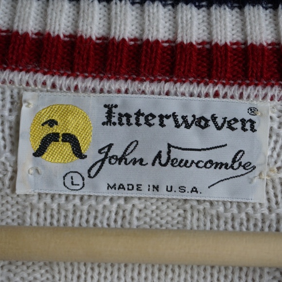 Vintage John Newcombe Men's Large White Sweater - Picture 8 of 8